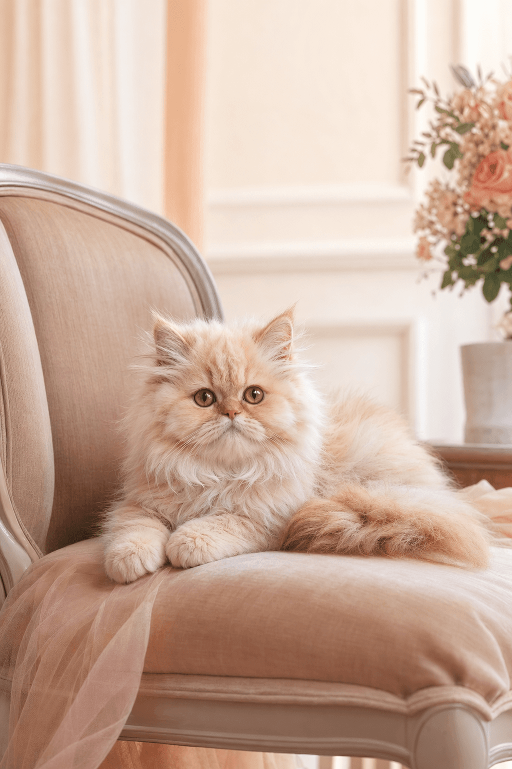 Generated Persian kitten portrait